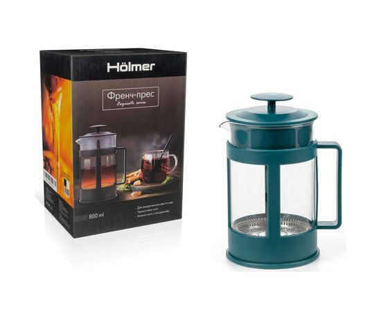 Френч-прес Hölmer Honeyed FP-00800-PG 800 мл Green (FP-00800-PG Honeyed), зображення 6 Френч-прес Hölmer Honeyed FP-00800-PG 800 мл Green (FP-00800-PG Honeyed), зображення 6