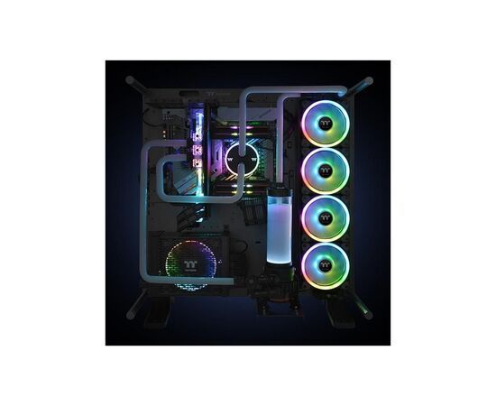 Кулер до корпусу ThermalTake Riing Trio 12 RGB Radiator Fan TT Premium Edition (3-Fan Pack) (CL-F072-PL12SW-A), зображення 6 Кулер до корпусу ThermalTake Riing Trio 12 RGB Radiator Fan TT Premium Edition (3-Fan Pack) (CL-F072-PL12SW-A), зображення 6