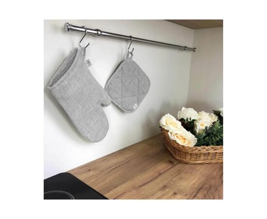 Кухонна прихватка Прованс Gray Milan 20х20 см (4823093436381), зображення 3 Кухонна прихватка Прованс Gray Milan 20х20 см (4823093436381), зображення 3