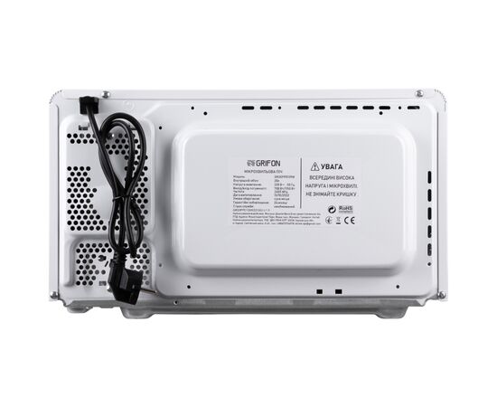 Микроволновая печь Grifon GR20FP0139W, изображение 7 Микроволновая печь Grifon GR20FP0139W, изображение 7