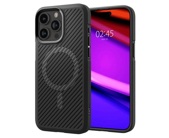 Чехол для мобильного телефона Spigen Apple iPhone 15 Pro Core Armor MagFit Matte Black (ACS06467), изображение 2 Чехол для мобильного телефона Spigen Apple iPhone 15 Pro Core Armor MagFit Matte Black (ACS06467), изображение 2