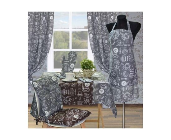 Скатерть Прованс Grey Breakfast 120х136 см (4823093408388), изображение 2 Скатерть Прованс Grey Breakfast 120х136 см (4823093408388), изображение 2