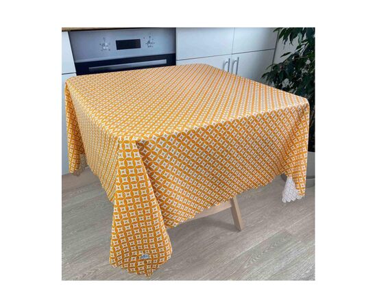 Скатерть Прованс водоотталкивающая Simfoni Звезда желтая 180х140 см (08245), изображение 2 Скатерть Прованс водоотталкивающая Simfoni Звезда желтая 180х140 см (08245), изображение 2