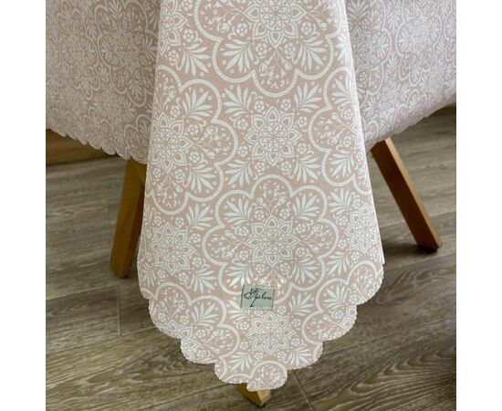 Скатерть Прованс водоотталкивающая Simfoni Lace on powder 220х136 см (4823093428102), изображение 3 Скатерть Прованс водоотталкивающая Simfoni Lace on powder 220х136 см (4823093428102), изображение 3