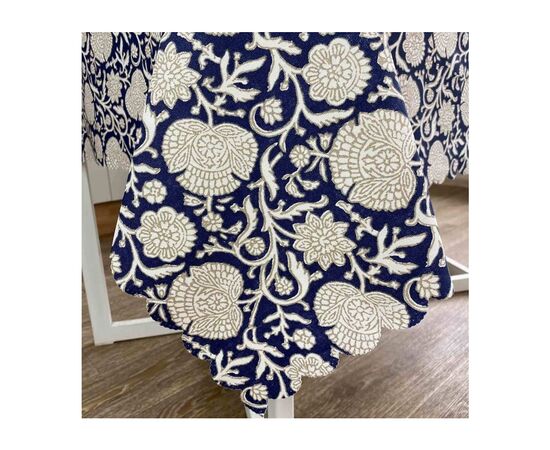 Скатерть Прованс водоотталкивающая Simfoni Цветы синие 220х136 см (4823093432482), изображение 3 Скатерть Прованс водоотталкивающая Simfoni Цветы синие 220х136 см (4823093432482), изображение 3