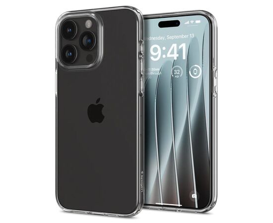 Чехол для мобильного телефона Spigen Apple iPhone 15 Pro Crystal Flex Crystal Clear (ACS06468), изображение 2 Чехол для мобильного телефона Spigen Apple iPhone 15 Pro Crystal Flex Crystal Clear (ACS06468), изображение 2