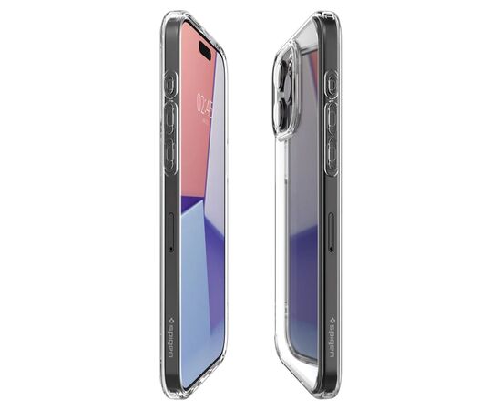 Чехол для мобильного телефона Spigen Apple iPhone 15 Pro Crystal Hybrid Crystal Clear (ACS06471), изображение 4 Чехол для мобильного телефона Spigen Apple iPhone 15 Pro Crystal Hybrid Crystal Clear (ACS06471), изображение 4
