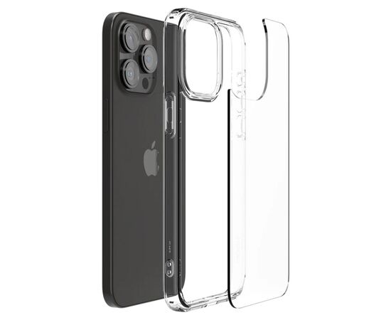 Чехол для мобильного телефона Spigen Apple iPhone 15 Pro Crystal Hybrid Crystal Clear (ACS06471), изображение 7 Чехол для мобильного телефона Spigen Apple iPhone 15 Pro Crystal Hybrid Crystal Clear (ACS06471), изображение 7