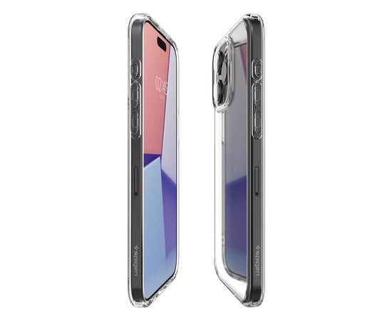 Чехол для мобильного телефона Spigen Apple iPhone 15 Pro Max Crystal Hybrid Crystal Clear (ACS06446), изображение 4 Чехол для мобильного телефона Spigen Apple iPhone 15 Pro Max Crystal Hybrid Crystal Clear (ACS06446), изображение 4