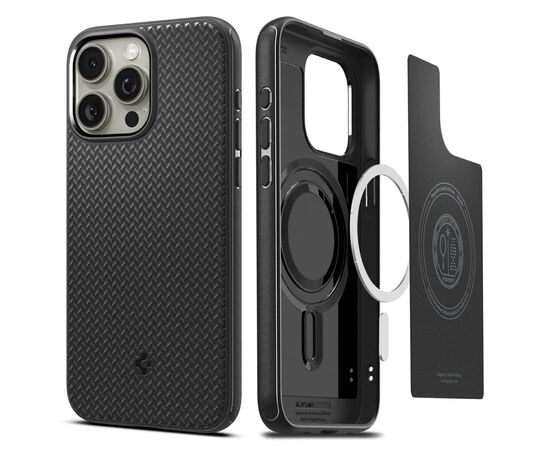 Чехол для мобильного телефона Spigen Apple iPhone 15 Pro Max Mag Armor MagFit Matte Black (ACS06597), изображение 2