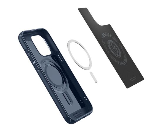 Чехол для мобильного телефона Spigen Apple iPhone 15 Pro Max Mag Armor MagFit Navy Blue (ACS06598), изображение 3 Чехол для мобильного телефона Spigen Apple iPhone 15 Pro Max Mag Armor MagFit Navy Blue (ACS06598), изображение 3