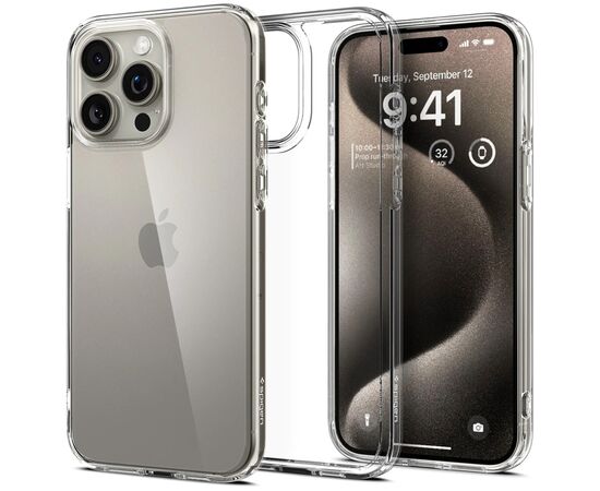 Чехол для мобильного телефона Spigen Apple iPhone 15 Pro Max Ultra Hybrid Crystal Clear (ACS06565), изображение 2 Чехол для мобильного телефона Spigen Apple iPhone 15 Pro Max Ultra Hybrid Crystal Clear (ACS06565), изображение 2