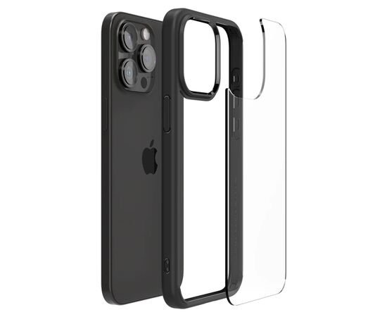 Чехол для мобильного телефона Spigen Apple iPhone 15 Pro Max Ultra Hybrid Matte Black (ACS06570), изображение 6 Чехол для мобильного телефона Spigen Apple iPhone 15 Pro Max Ultra Hybrid Matte Black (ACS06570), изображение 6