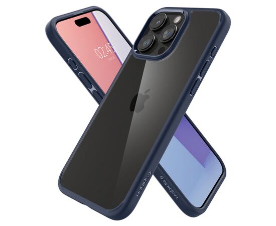 Чехол для мобильного телефона Spigen Apple iPhone 15 Pro Max Ultra Hybrid Navy Blue (ACS06573), изображение 3 Чехол для мобильного телефона Spigen Apple iPhone 15 Pro Max Ultra Hybrid Navy Blue (ACS06573), изображение 3
