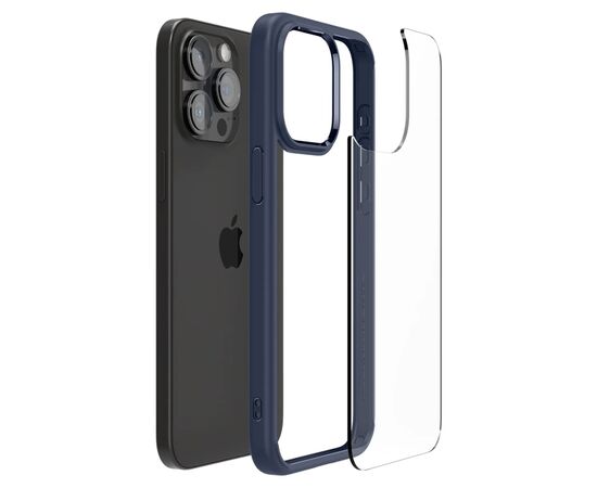 Чехол для мобильного телефона Spigen Apple iPhone 15 Pro Max Ultra Hybrid Navy Blue (ACS06573), изображение 6 Чехол для мобильного телефона Spigen Apple iPhone 15 Pro Max Ultra Hybrid Navy Blue (ACS06573), изображение 6
