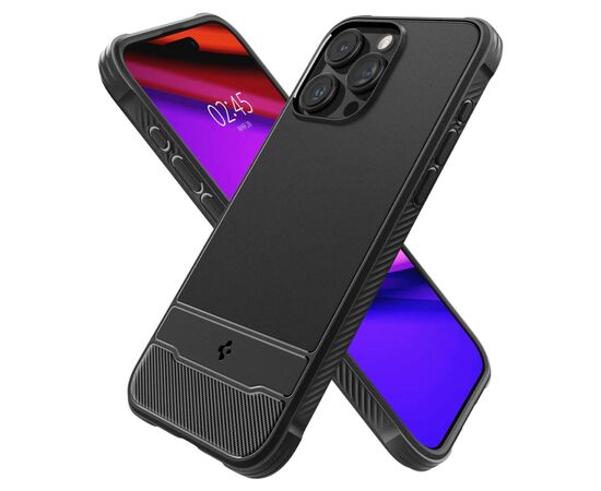 Чехол для мобильного телефона Spigen Apple iPhone 15 Pro Rugged Armor MagFit Matte Black (ACS06703), изображение 5
