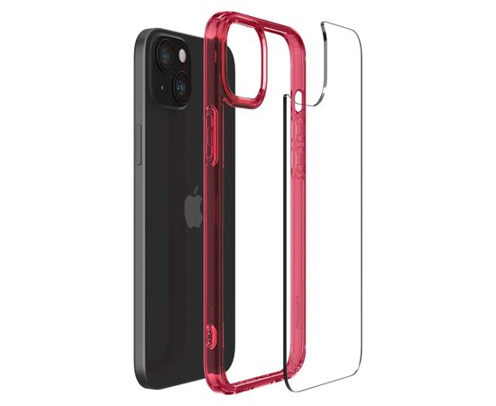 Чехол для мобильного телефона Spigen Apple iPhone 15 Ultra Hybrid Red Crystal (ACS06794), изображение 5