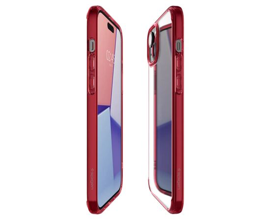 Чехол для мобильного телефона Spigen Apple iPhone 15 Ultra Hybrid Red Crystal (ACS06794), изображение 6