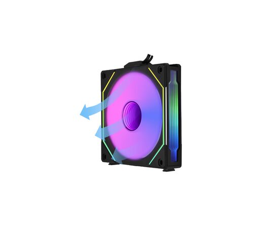 Кулер до корпусу Lian Li Reverse SL-INF 120mm Single black (G99.12RSLIN1B.00), зображення 5 Кулер до корпусу Lian Li Reverse SL-INF 120mm Single black (G99.12RSLIN1B.00), зображення 5