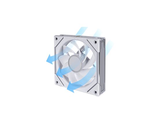 Кулер до корпусу Lian Li Reverse SL-INF 120mm Single white (G99.12RSLIN1W.00), зображення 6 Кулер до корпусу Lian Li Reverse SL-INF 120mm Single white (G99.12RSLIN1W.00), зображення 6