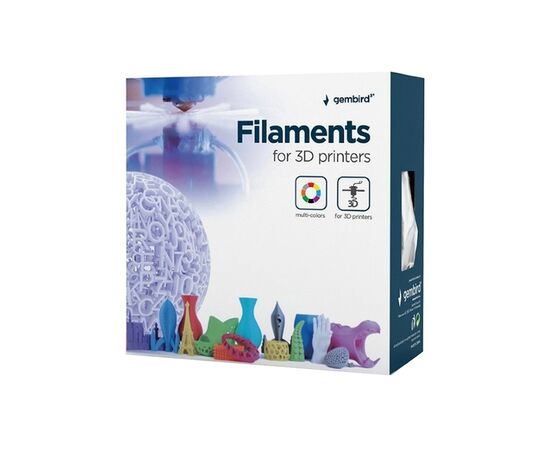 Пластик для 3D-принтера Gembird PETG, 1.75 мм, gray, 1 кг (3DP-PETG1.75-01-GR), изображение 4 Пластик для 3D-принтера Gembird PETG, 1.75 мм, gray, 1 кг (3DP-PETG1.75-01-GR), изображение 4