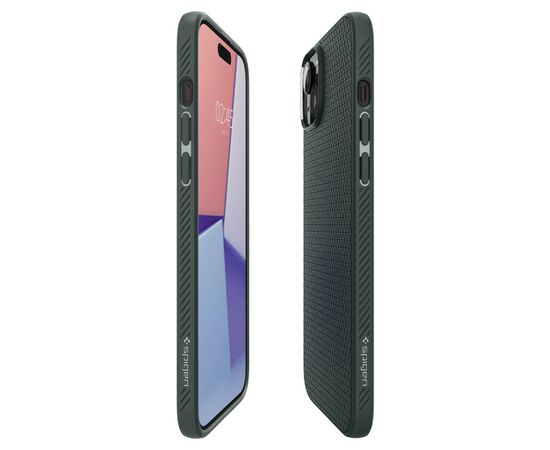 Чехол для мобильного телефона Spigen Apple iPhone 15 Liquid Air Abyss Green (ACS06792), изображение 6 Чехол для мобильного телефона Spigen Apple iPhone 15 Liquid Air Abyss Green (ACS06792), изображение 6