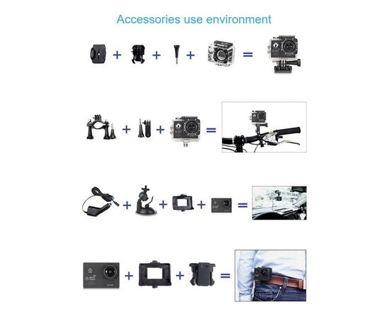 Экшн-камера XoKo EVR-010 4K Wi-Fi (EVR-010), изображение 3 Экшн-камера XoKo EVR-010 4K Wi-Fi (EVR-010), изображение 3