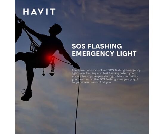 Фонарь Havit Многофункциональный для кемпинга 3W 300Lm (HV-S006), изображение 4 Фонарь Havit Многофункциональный для кемпинга 3W 300Lm (HV-S006), изображение 4