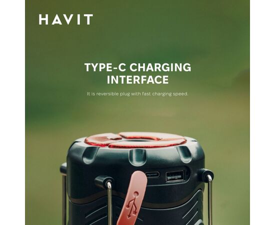 Фонарь Havit Многофункциональный для кемпинга 3W 300Lm (HV-S006), изображение 7 Фонарь Havit Многофункциональный для кемпинга 3W 300Lm (HV-S006), изображение 7