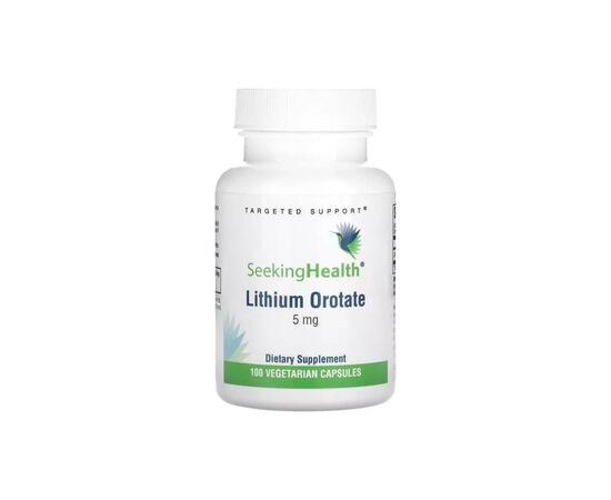 Витаминно-минеральный комплекс Seeking Health Литий оротат, 5 мг, Lithium Orotate, 100 вегетарианских капсул (SKH-52061)
