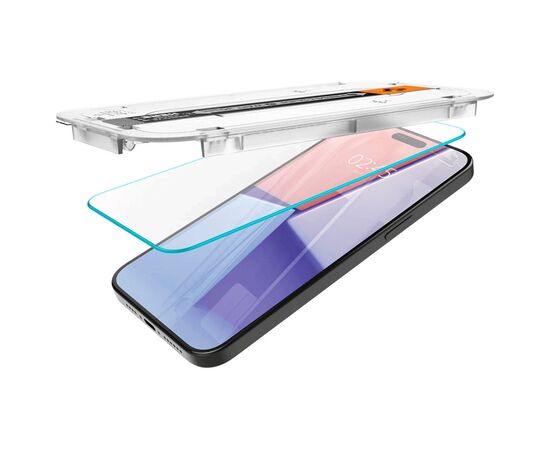 Стекло защитное Spigen Apple iPhone 15 Pro Max tREZ (2 Pack) (AGL06872), изображение 3 Стекло защитное Spigen Apple iPhone 15 Pro Max tREZ (2 Pack) (AGL06872), изображение 3