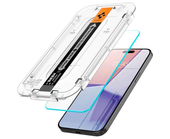 Стекло защитное Spigen Apple iPhone 15 Pro Max tREZ (2 Pack) (AGL06872), изображение 4 Стекло защитное Spigen Apple iPhone 15 Pro Max tREZ (2 Pack) (AGL06872), изображение 4