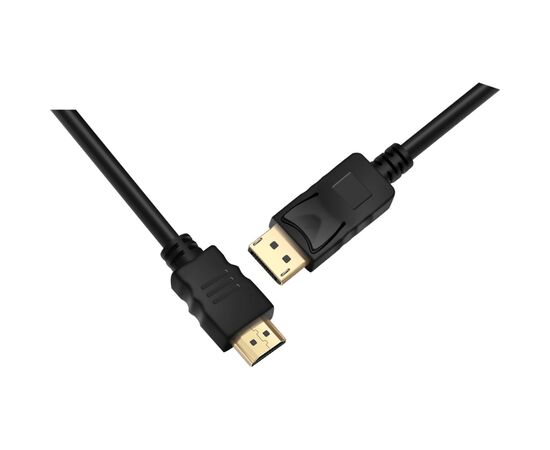 Кабель мультимедийный DisplayPort to HDMI 1.0m ProLogix (PR-DP-HDMI-P-02-30-1m), изображение 2 Кабель мультимедийный DisplayPort to HDMI 1.0m ProLogix (PR-DP-HDMI-P-02-30-1m), изображение 2