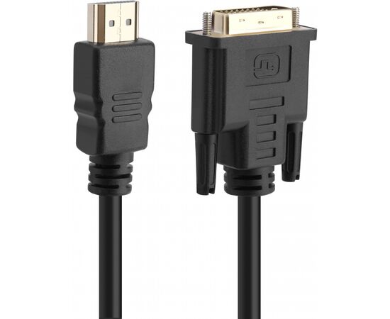 Кабель мультимедийный HDMI to DVI 1.8m Single Link 18+1 Premium ProLogix (PR-HDMI-DVI-P-01-30-18m), изображение 2 Кабель мультимедийный HDMI to DVI 1.8m Single Link 18+1 Premium ProLogix (PR-HDMI-DVI-P-01-30-18m), изображение 2