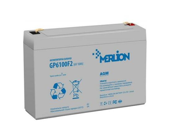 Батарея до ДБЖ Merlion 6V-10Ah (GP6100F2)