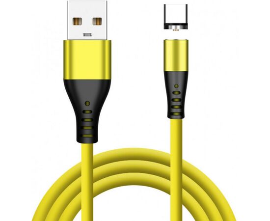 Дата кабель USB 2.0 AM to Lightning + Micro 5P + Type-C 1.0m Liquid Sili XoKo (SC-400MGNT-YL)