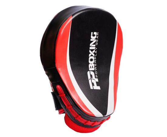 Лапы боксерские PowerPlay 3050 PU Black/Red (PP_3050_Red), изображение 4 Лапы боксерские PowerPlay 3050 PU Black/Red (PP_3050_Red), изображение 4
