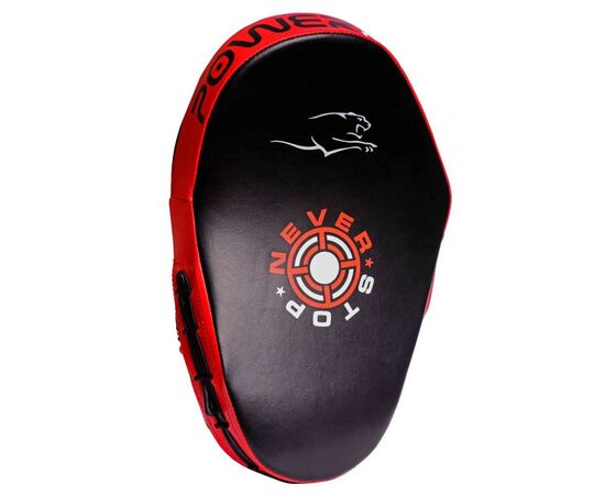 Лапы боксерские PowerPlay 3051 PU Black/Red (PP_3051_Red), изображение 4 Лапы боксерские PowerPlay 3051 PU Black/Red (PP_3051_Red), изображение 4