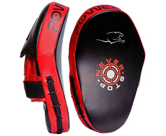 Лапи боксерські PowerPlay 3051 PU Black/Red (PP_3051_Red)