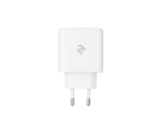 Зарядное устройство 2E USB Wall Charger QC, PD, Max 30W, white (2E-WC2USB30W-W)