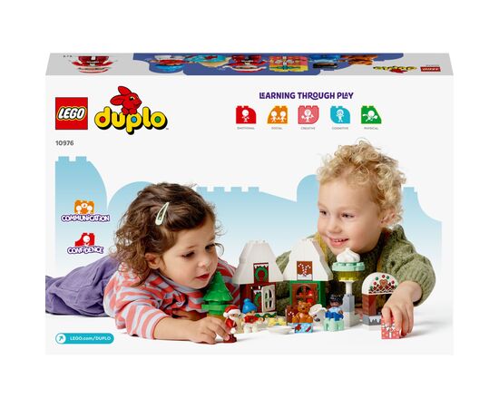 Конструктор LEGO DUPLO Town Пряничный домик Санты 50 деталей (10976), изображение 10 Конструктор LEGO DUPLO Town Пряничный домик Санты 50 деталей (10976), изображение 10