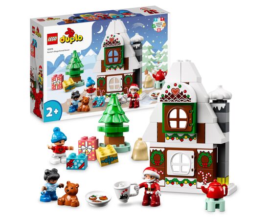 Конструктор LEGO DUPLO Town Пряничный домик Санты 50 деталей (10976), изображение 2 Конструктор LEGO DUPLO Town Пряничный домик Санты 50 деталей (10976), изображение 2