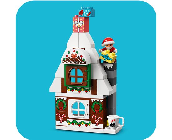 Конструктор LEGO DUPLO Town Пряничный домик Санты 50 деталей (10976), изображение 7 Конструктор LEGO DUPLO Town Пряничный домик Санты 50 деталей (10976), изображение 7