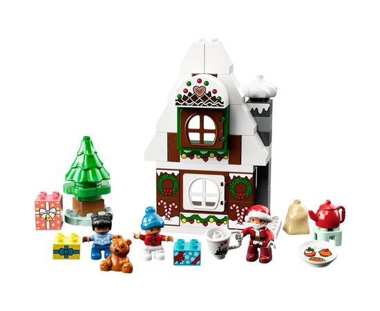 Конструктор LEGO DUPLO Town Пряничный домик Санты 50 деталей (10976), изображение 9 Конструктор LEGO DUPLO Town Пряничный домик Санты 50 деталей (10976), изображение 9