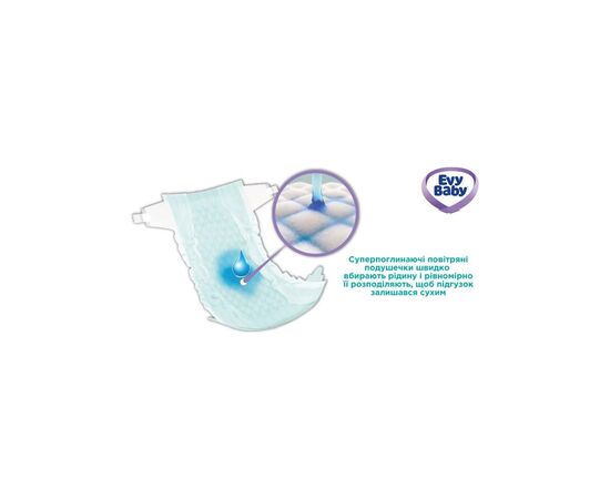 Підгузки Evy Baby Maxi Jumbo 7-18 кг 58 шт (8683881000011), зображення 5 Підгузки Evy Baby Maxi Jumbo 7-18 кг 58 шт (8683881000011), зображення 5