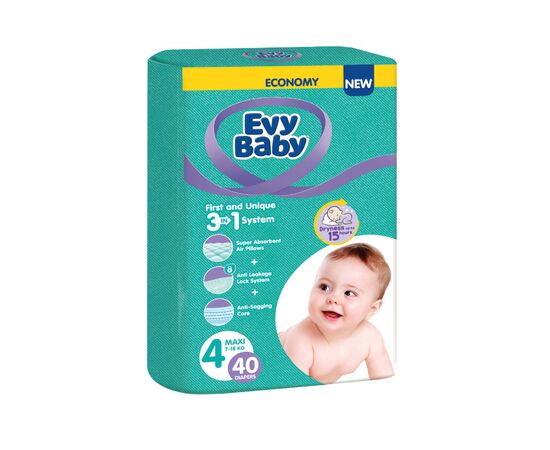 Подгузники Evy Baby Maxi Twin 7-18 кг 40 шт (8683881000028)