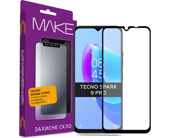 Стекло защитное MAKE Tecno Spark 9 Pro (MGF-TS9P)