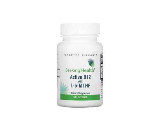 Витаминно-минеральный комплекс Seeking Health Витамин B12 с L-5-MTHF, вкус вишни, Active B12 With L-5-MTHF, 60 жеватель (SKH-52006)