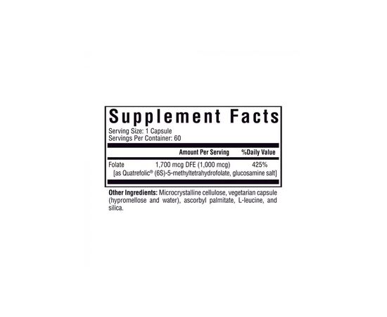 Витаминно-минеральный комплекс Seeking Health Метилфолат, L-5-MTHF, 60 вегетарианских капсул (SKH-52057), изображение 2 Витаминно-минеральный комплекс Seeking Health Метилфолат, L-5-MTHF, 60 вегетарианских капсул (SKH-52057), изображение 2