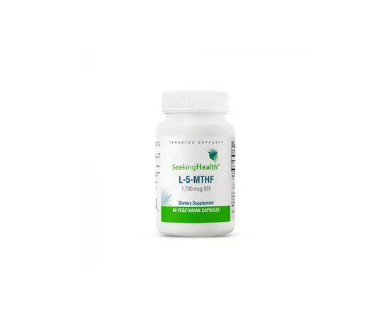 Вітамінно-мінеральний комплекс Seeking Health Метилфолат, L-5-MTHF, 60 вегетаріанських капсул (SKH-52057)